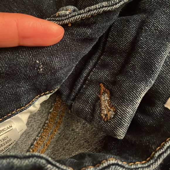 Good American Good Legs Crossover in Blue369 Skinny Jeans - Picture 9 of 9